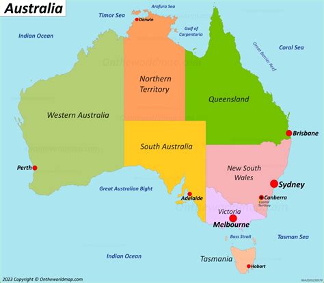 capital cities of australia map|Map of Australia .